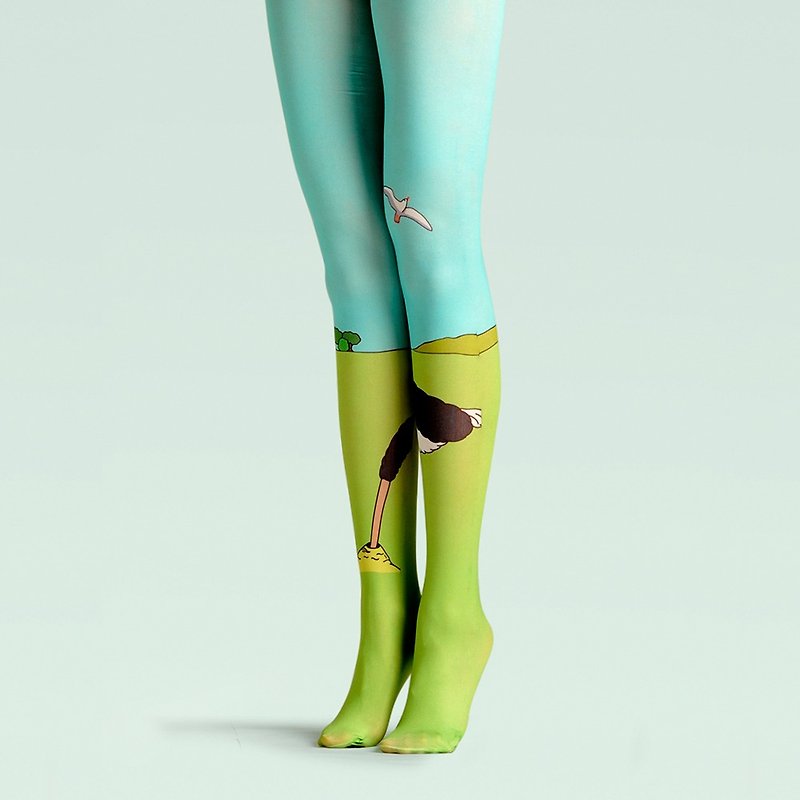 viken plan designer brand pantyhose cotton socks creative stockings pattern stockings prairie - ถุงเท้า - ผ้าฝ้าย/ผ้าลินิน 