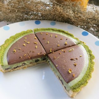 節氣限定-「愛吃魚的狗」北埔擂茶紅豆甜派
