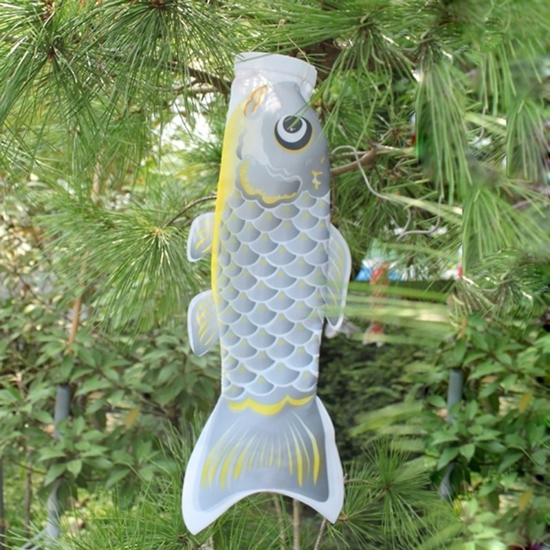 Taiwan Fish Flag 30 CM (Grey) - Items for Display - Other Materials Gray