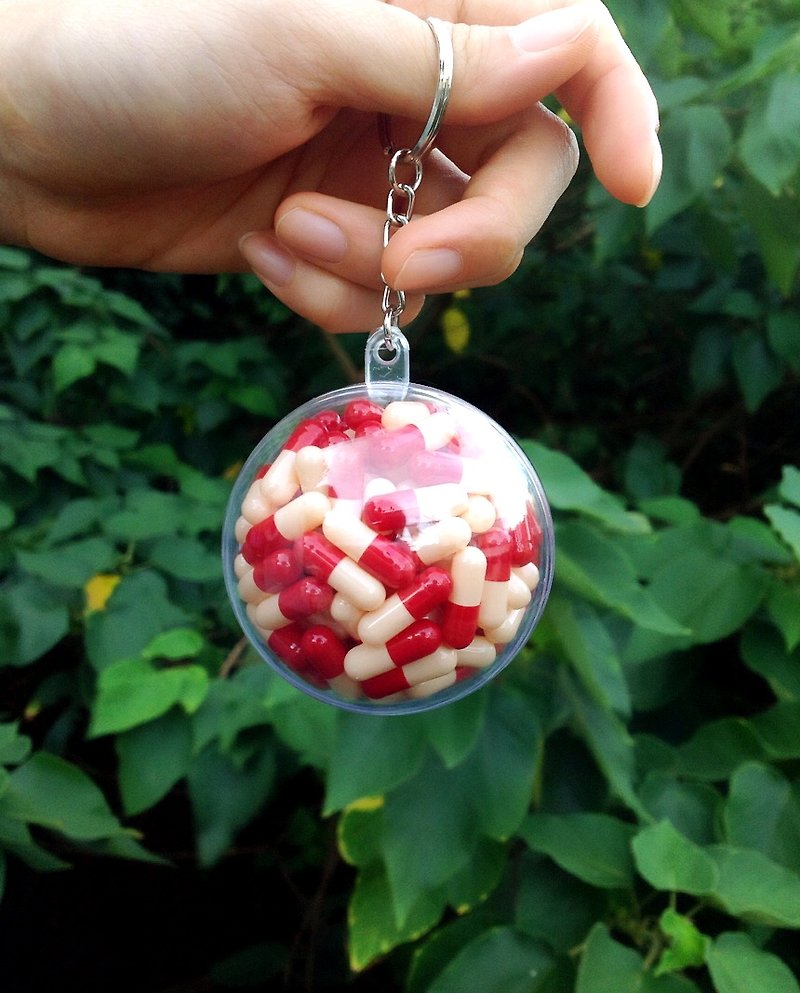球救系列鑰匙圈—草莓酒 - 鑰匙圈/鎖匙扣 - 塑膠 紅色