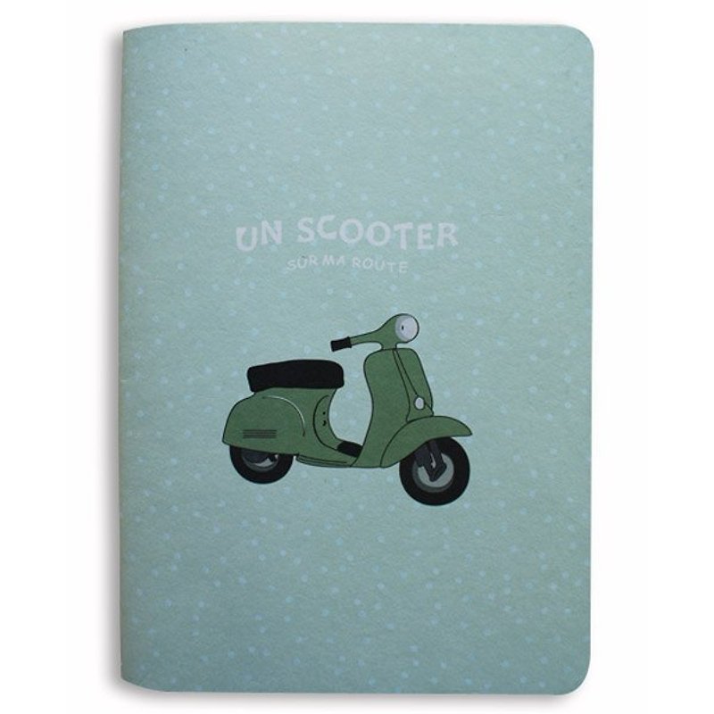 Notebook Scooter-GREEN - สมุดบันทึก/สมุดปฏิทิน - กระดาษ สีเขียว
