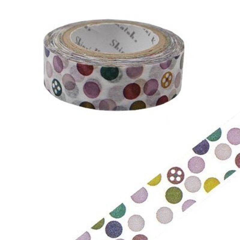 Shinzi Katoh French Illustration Paper Tape (Dot KS-MT-10005) - Washi Tape - Paper Multicolor