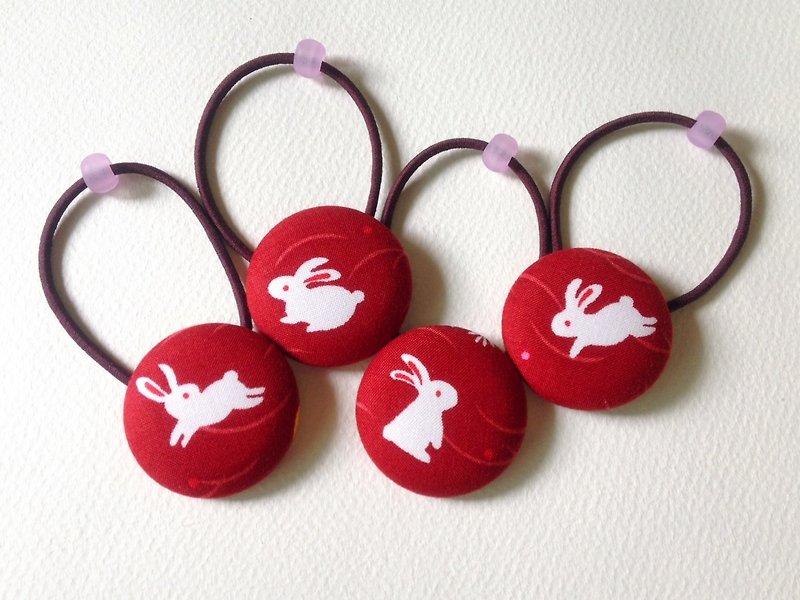 hm2. The red hi hi. Moon rabbit into a single withholding beam 1 - Hair Accessories - Cotton & Hemp Red