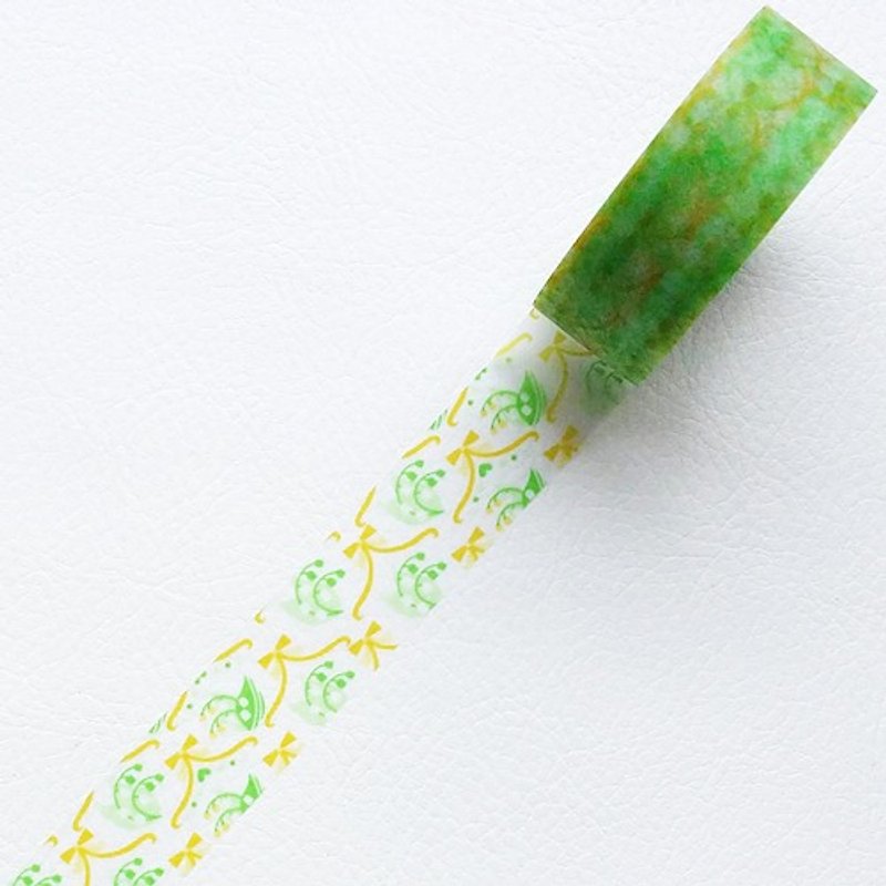 NICHIBAN Petit Joie Mending Tape Flower Tape (PJMD-15S013) - มาสกิ้งเทป - วัสดุอื่นๆ สีเขียว