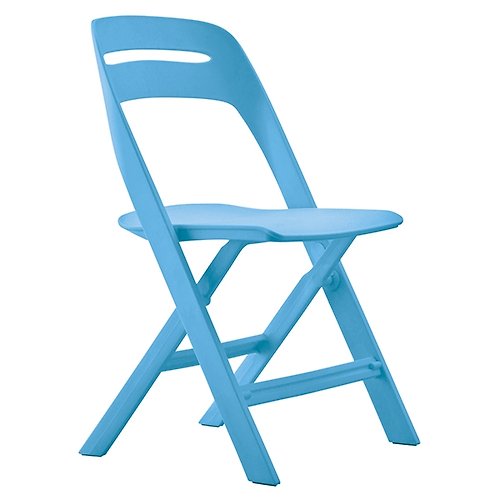 祥業工業 NOVITE 諾維特_全塑膠折合椅/水藍色 (商品僅配送台灣地區)