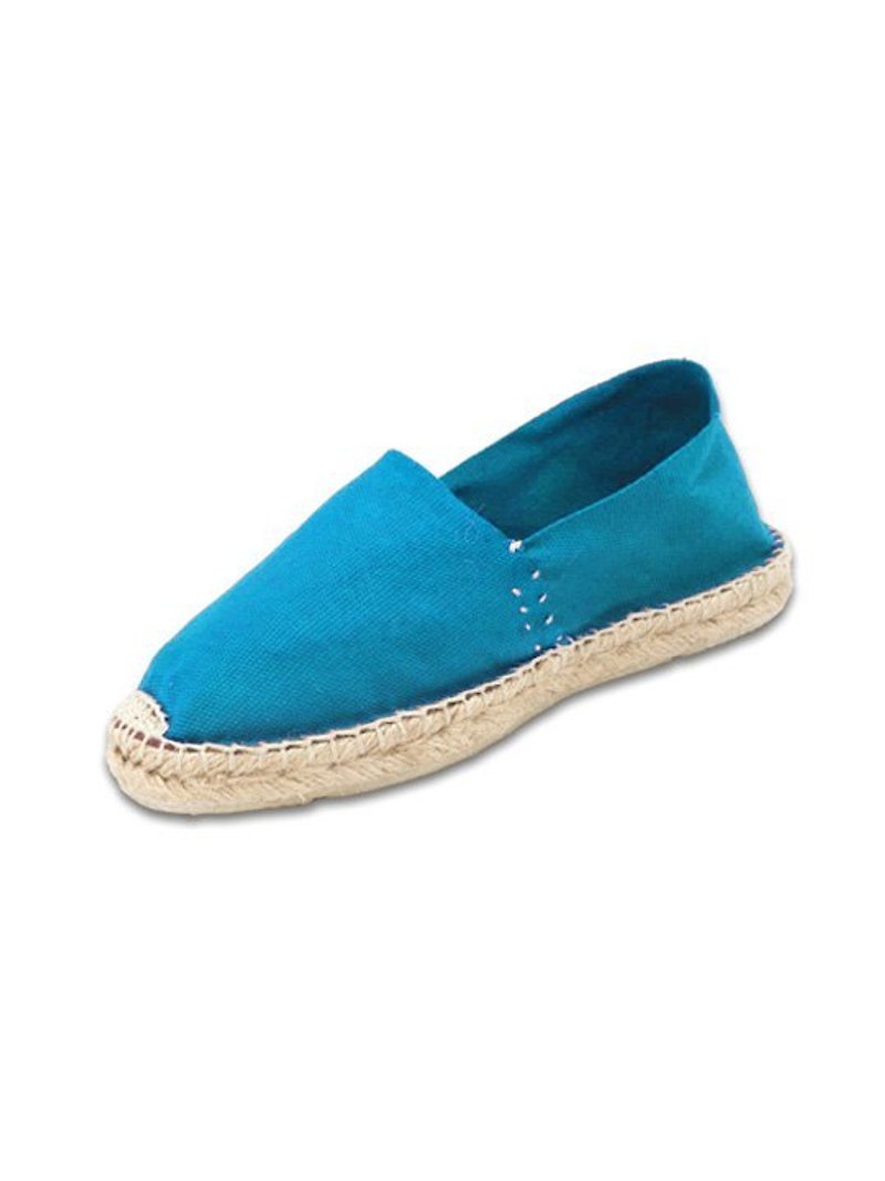 法國手工帆布鞋-蔚藍色 - 女款休閒鞋 - 其他材質 藍色