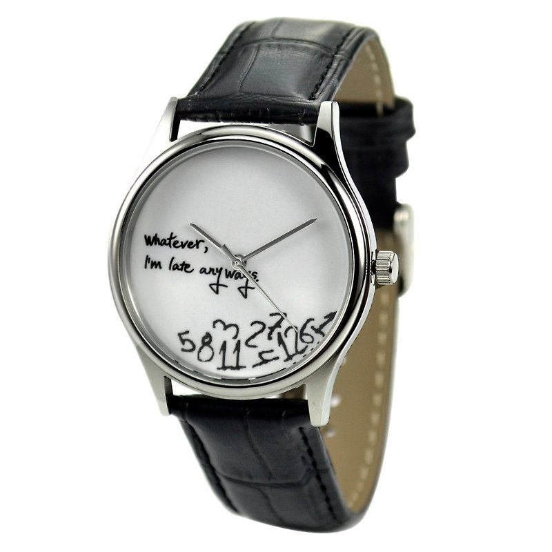 Whatever I'm late Watch - Free shipping - Women's Watches - Other Metals White