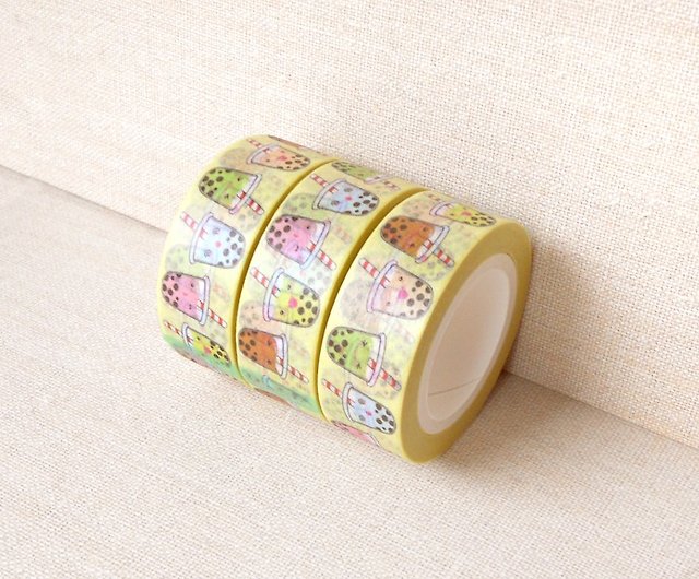Cute Bubble Tea Washi Tape: Kawaii Washi Tape, Scrapbook Decoration, Kawaii  Tape - Shop Magsterarts Washi Tape - Pinkoi