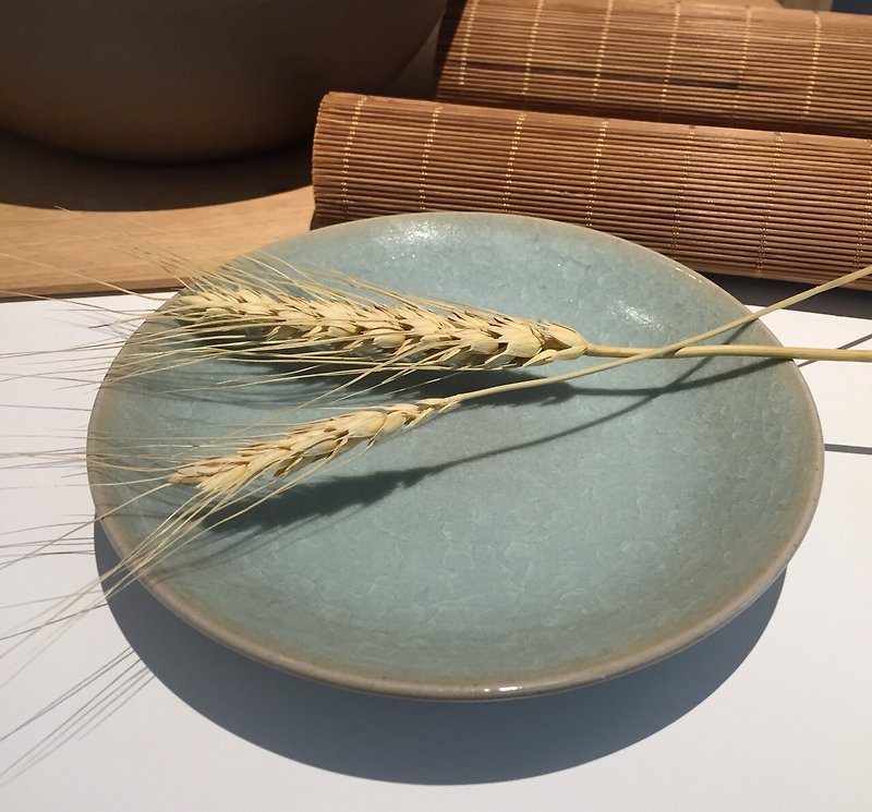 Teacher Lin Jianhong Handmade Celadon - Small Plates & Saucers - Other Materials 