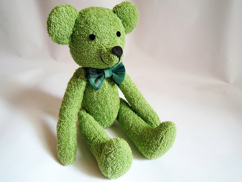 Grass bear - Stuffed Dolls & Figurines - Other Materials Green