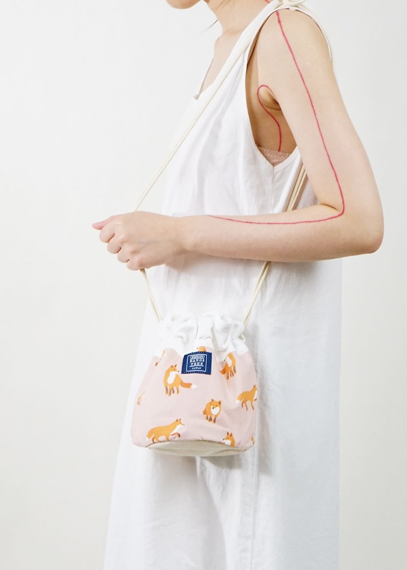 Other Materials Messenger Bags & Sling Bags Pink - ::Bangstree:: Shoulder Bucket Bag -fox