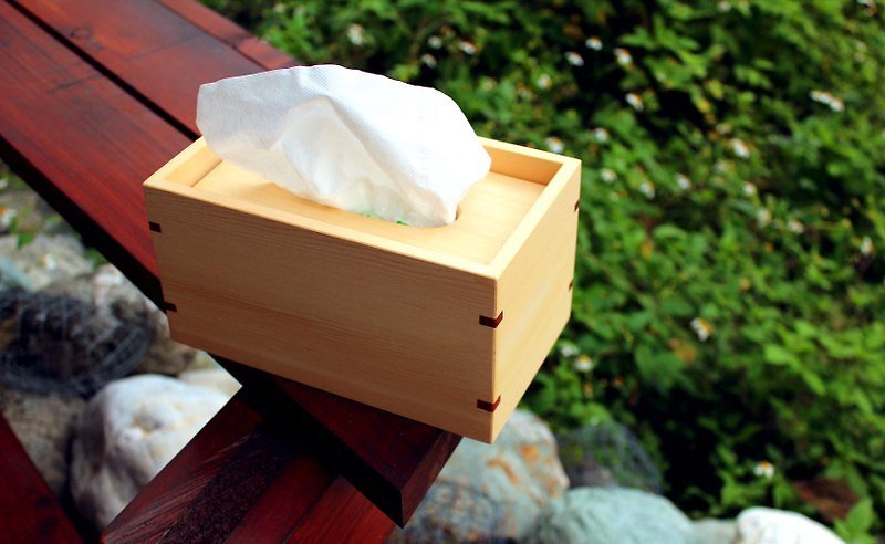 【阿拉斯加扁柏】原木衛生紙盒 - 裝飾/擺設  - 木頭 咖啡色