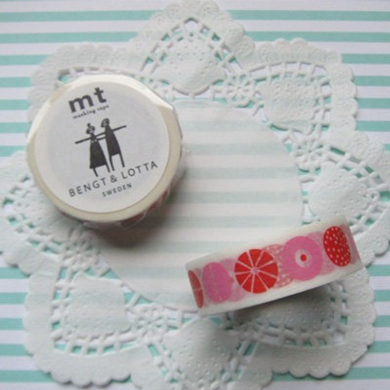 Mt and paper tape mt x Bengt&Lotta[Candy(MTBELO03)] - Washi Tape - Paper Multicolor