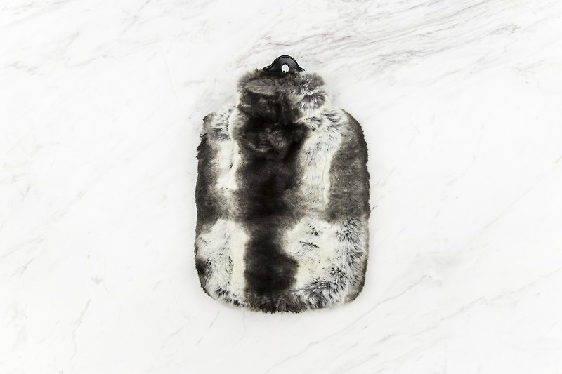 KATRIN LEUZE Artificial Mink Fur Hot and Cold Water Bottle-Dark Grey - Other - Other Materials Gray