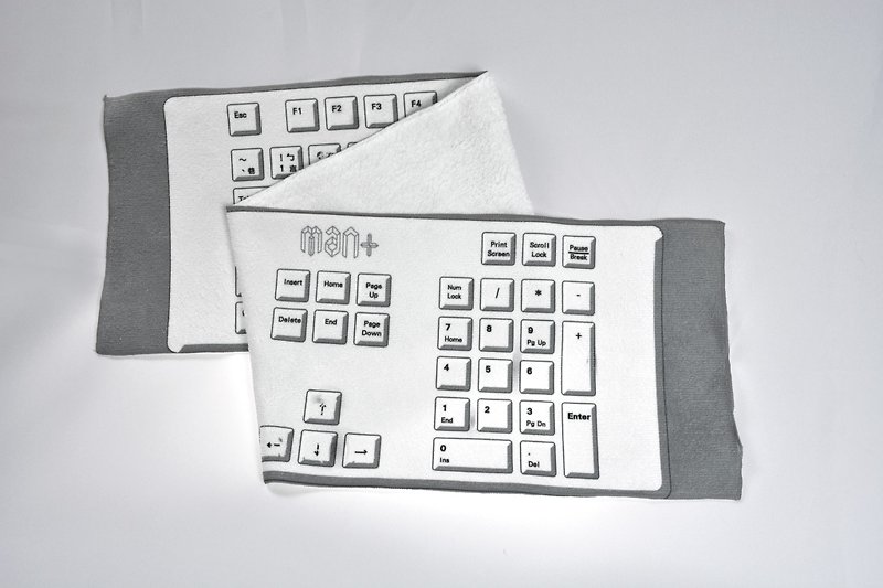 紙 毛巾浴巾 灰色 - 【Mapus】鍵盤界菁英星塵毛巾