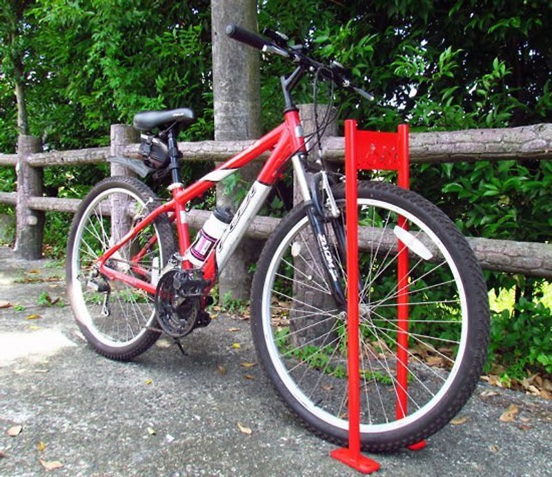 Stainless Steel bicycle frame, elegant and elegant bicycle frame with lockable bicycle - ของวางตกแต่ง - โลหะ สีแดง