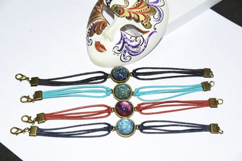 Coliday palette painted bracelets - Bracelets - Genuine Leather Multicolor