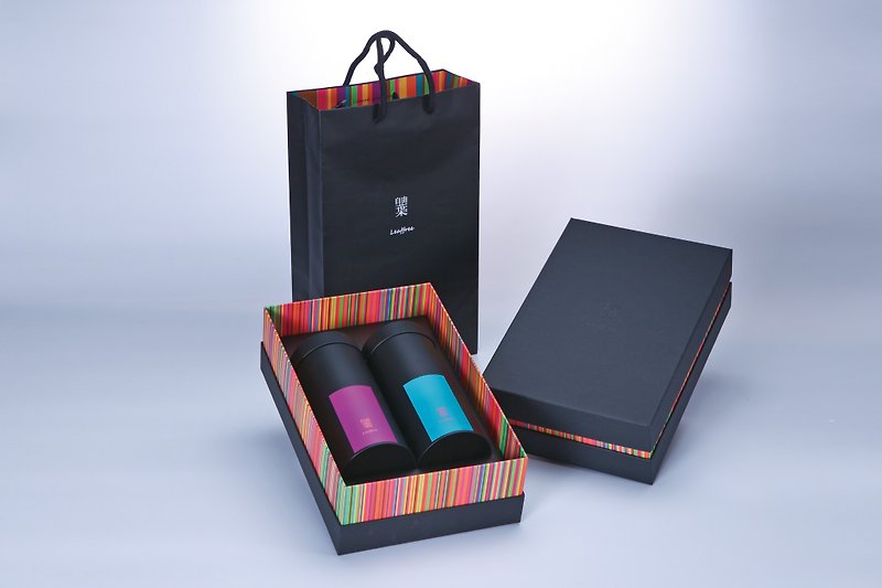 Leaffree free leaf | bright red tea gift box | gift box - ชา - วัสดุอื่นๆ สีดำ
