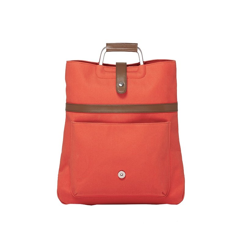 Paide | Three-purpose bag | 13-inch flat bag | Orange | Proposal bag | Foldable - กระเป๋าเป้สะพายหลัง - วัสดุอื่นๆ หลากหลายสี