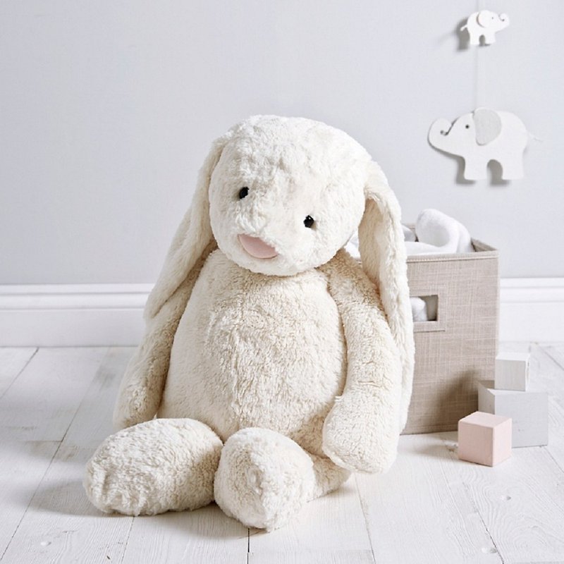 Jellycat Bashful Cream Bunny 51cm - Stuffed Dolls & Figurines - Polyester White