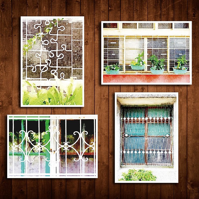 Old House Yan - Window Flower Postcard – 002.021.054.071 - การ์ด/โปสการ์ด - กระดาษ 