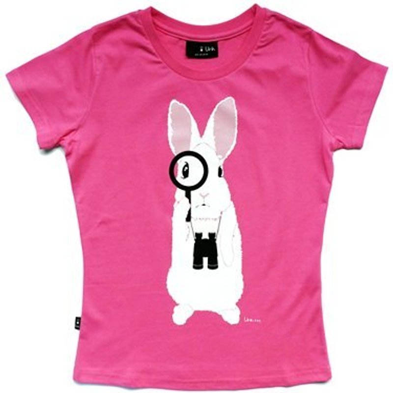 ：Urb.【探險兔】女/T恤 - 女 T 恤 - 棉．麻 粉紅色