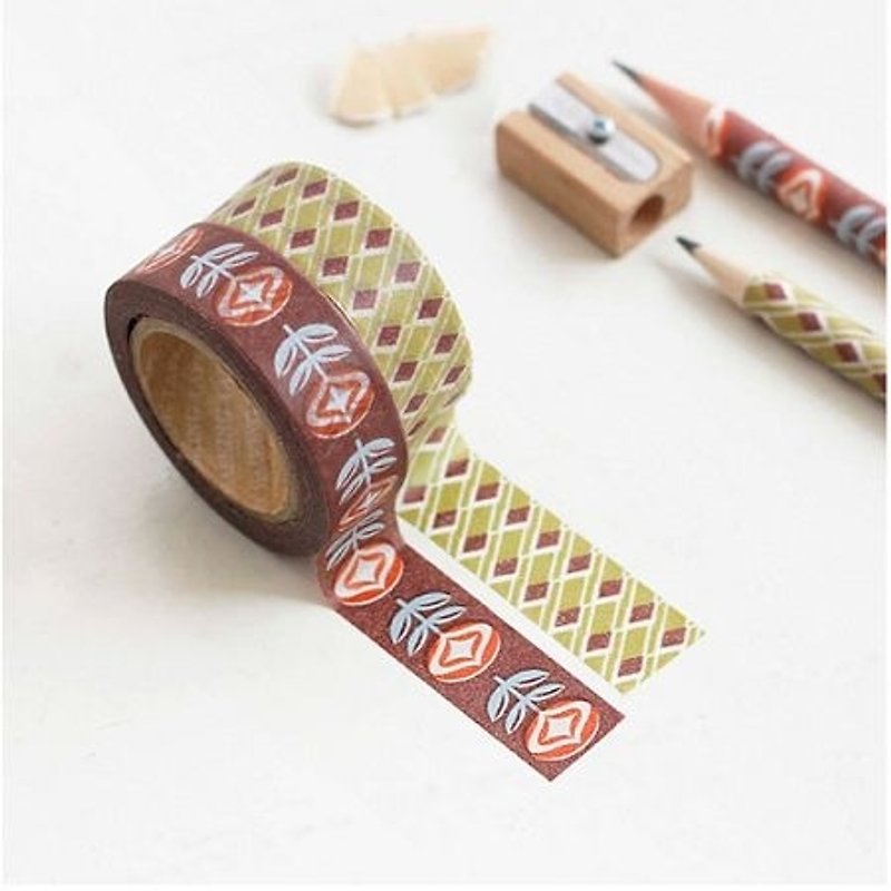 Out of Print Clearance-ICONIC Paper Tape Set (2 in)-08 Xiangyang Garden, ICO81517 - Washi Tape - Paper Multicolor