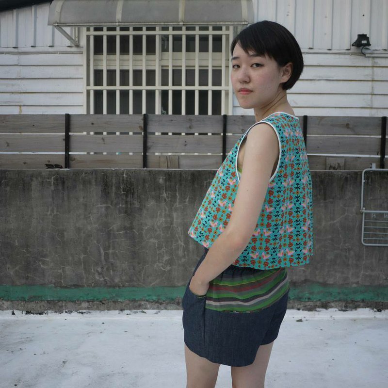 ✺✺✺2013ss✺✺✺愛情鳥短上衣 - Women's Vests - Cotton & Hemp Green