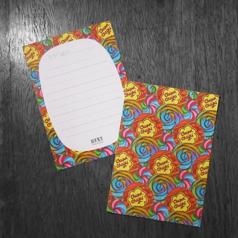 ▌棒棒糖明信片 - การ์ด/โปสการ์ด - กระดาษ หลากหลายสี