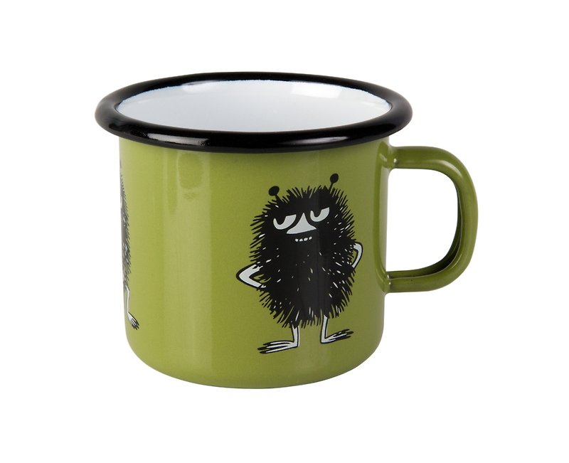 Moomin芬蘭嚕嚕米琺瑯馬克杯3.7 dl (綠色) - 咖啡杯/馬克杯 - 琺瑯 綠色