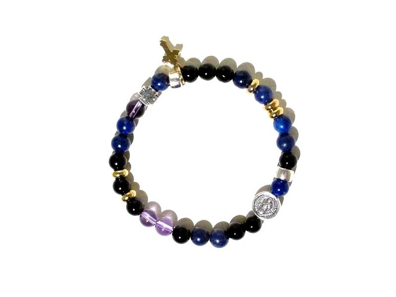 A dime of difference colors _ sea - Bracelets - Other Materials Blue
