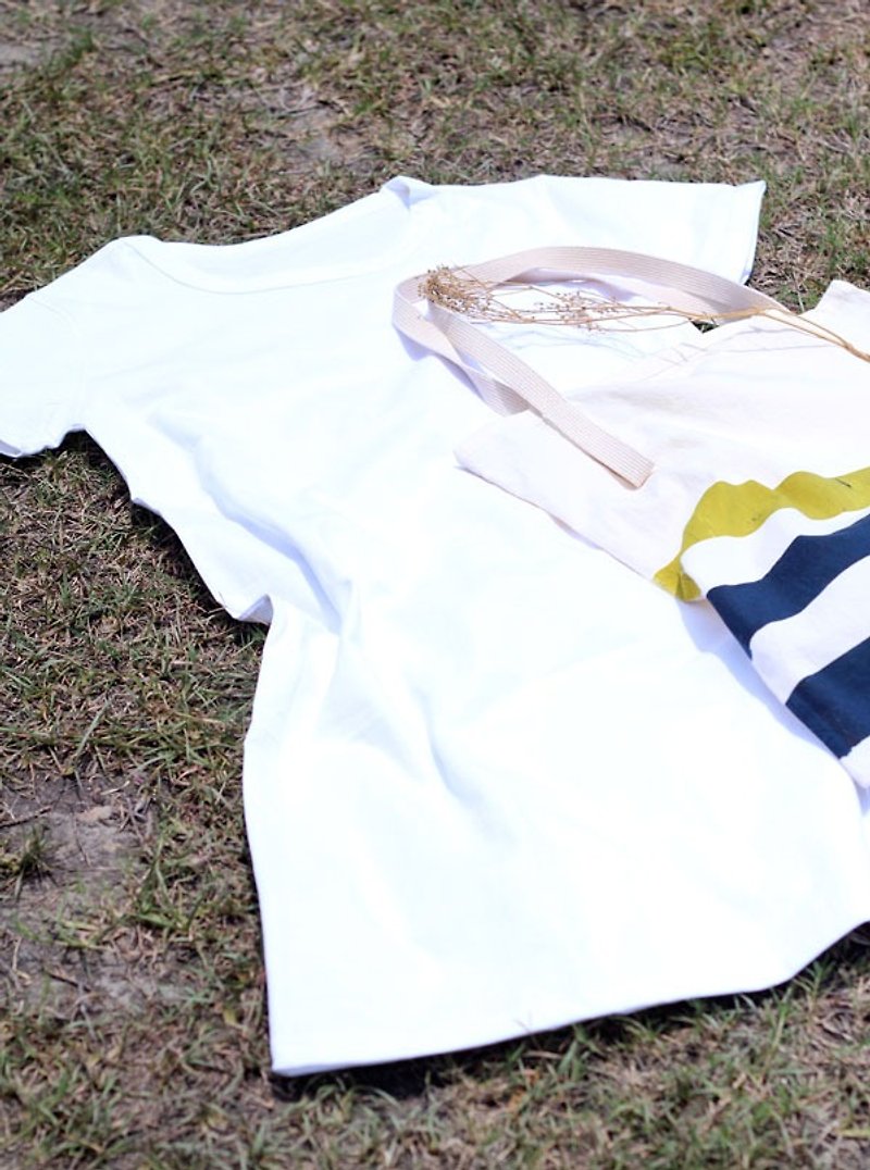 White ░ one-piece dress - スカート - コットン・麻 ホワイト