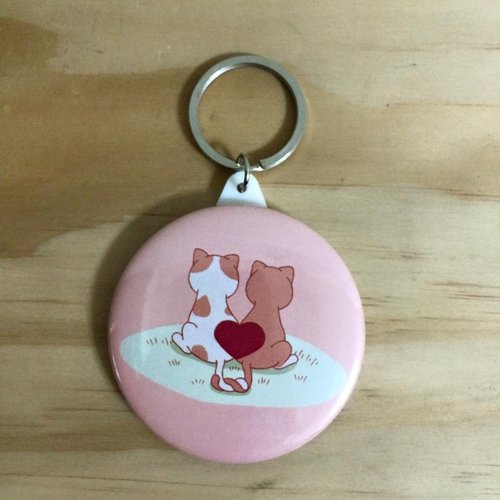50 points for me and 50 points for you are 100% happy love mirror key ring G0002