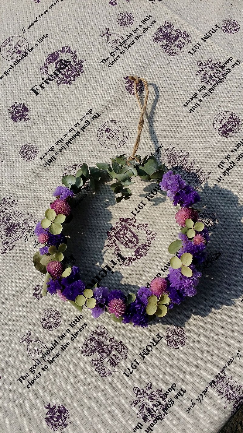 [One] spendthrift double purple Sandwich - You Jiali dried leaves and stars flower ring - Plants - Plants & Flowers Purple