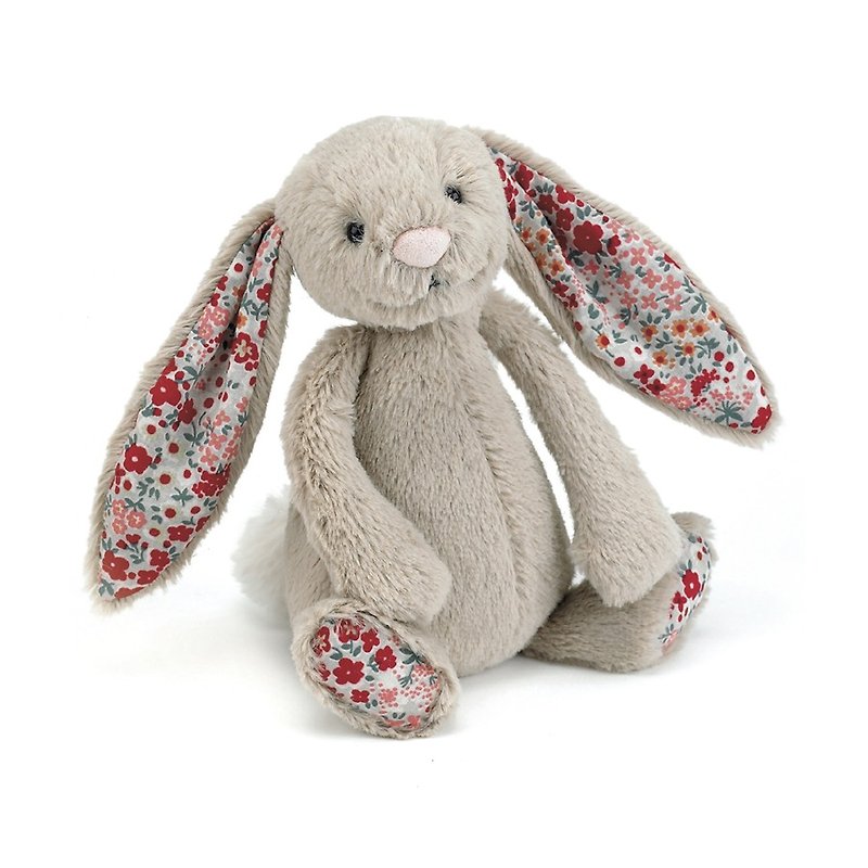 Jellycat Blossom Beige Bunny 18cm - ตุ๊กตา - เส้นใยสังเคราะห์ สีเทา