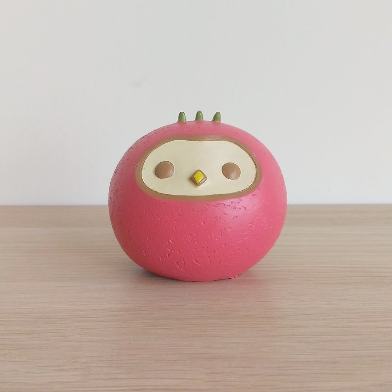 Owl tabletop decoration - ตุ๊กตา - เรซิน สีแดง