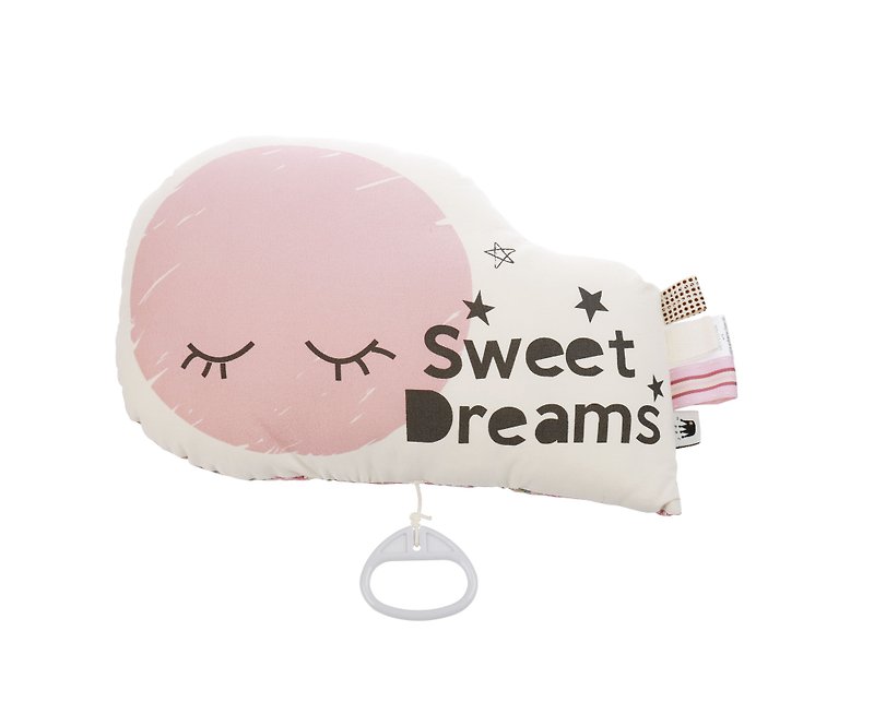 Best Evening Gift @ Good night Musume pillow Sweet Dreams Musical Cushion - Baby Gift Sets - Cotton & Hemp Pink