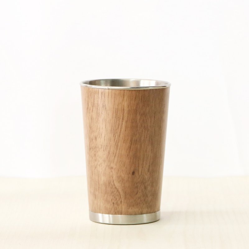 汋ドリンクカップ - マグカップ - 木製 ブラウン