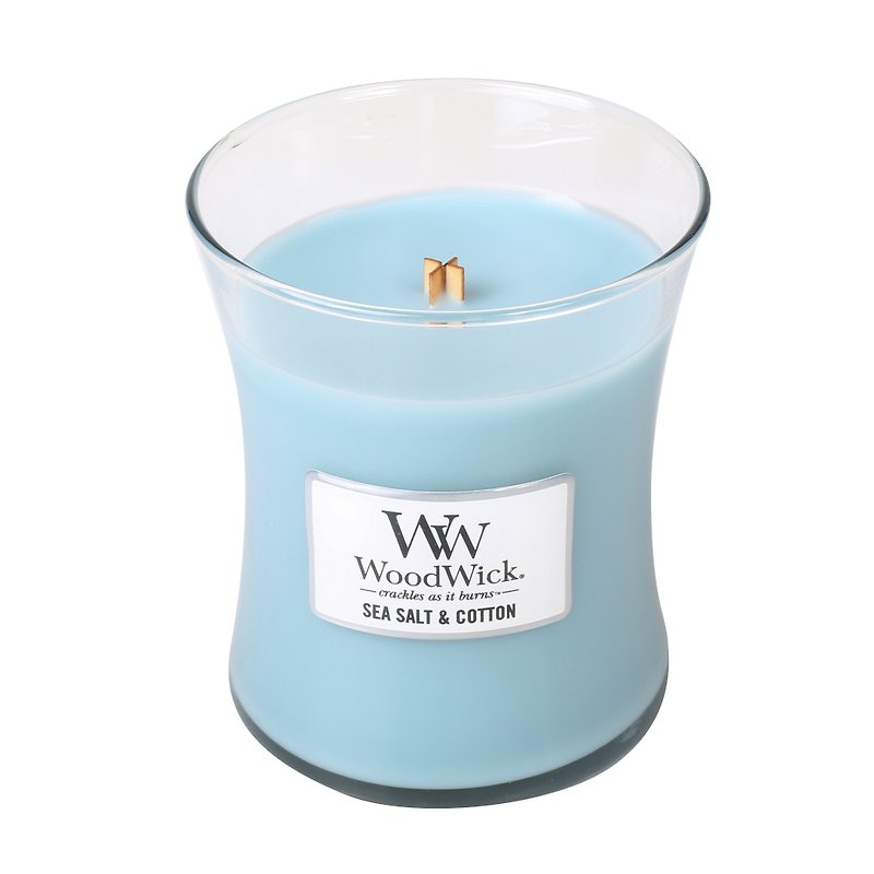 【VIVAWANG] WW 10オンス古典的な香りのキャンドル - 海燕綿。柔らかい綿のウッディをなだめるために香のタッチで、休日の雰囲気の完全な - キャンドル・燭台 - 蝋 ブルー