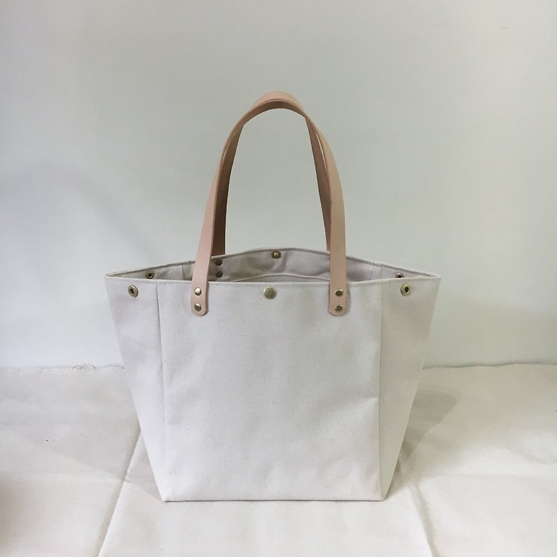 Cube side backpack - Messenger Bags & Sling Bags - Cotton & Hemp White