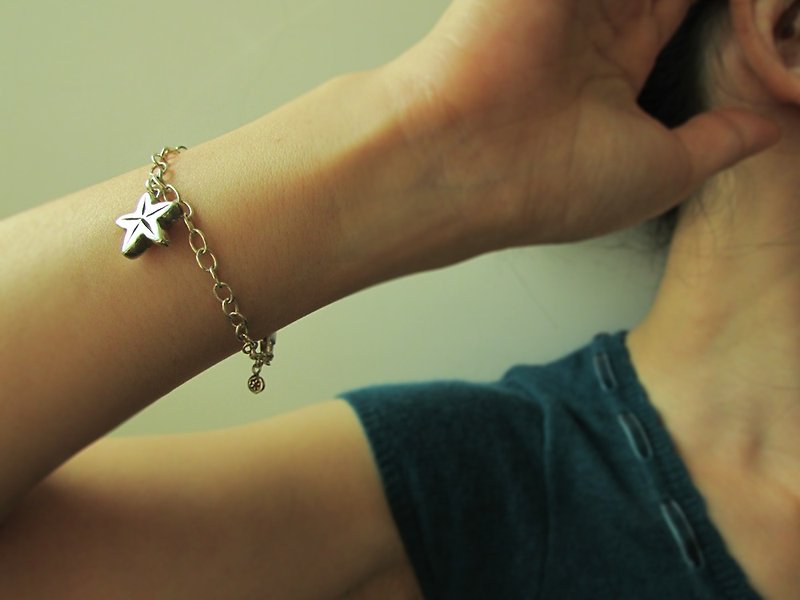 [Clearing] star fruit bracelet_ star fruit bracelet 925 silver limited edition hand-made free shipping - สร้อยข้อมือ - เงิน สีเงิน