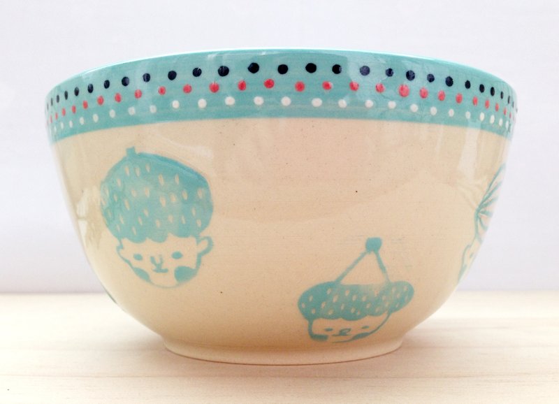 Face face bowl - Difennilan - Bowls - Other Materials Blue