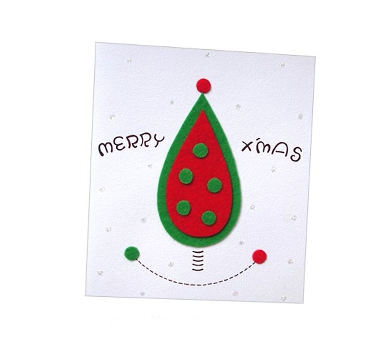 Handmade Cards _ Christmas Smile Series B... Christmas Card, Christmas - การ์ด/โปสการ์ด - กระดาษ สีแดง