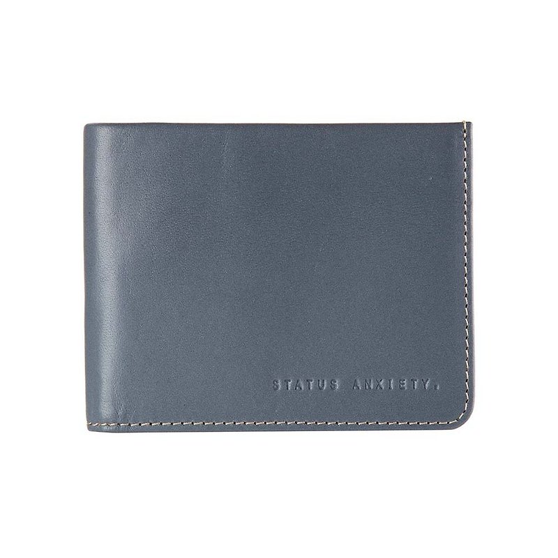 ALFRED short clip _Slate / Lime Stone Stone - Wallets - Genuine Leather Gray