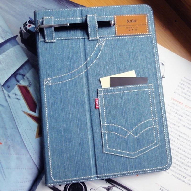 Kalo Carel creative personalized iPad Air tannins storage pocket protector - อื่นๆ - วัสดุอื่นๆ สีน้ำเงิน