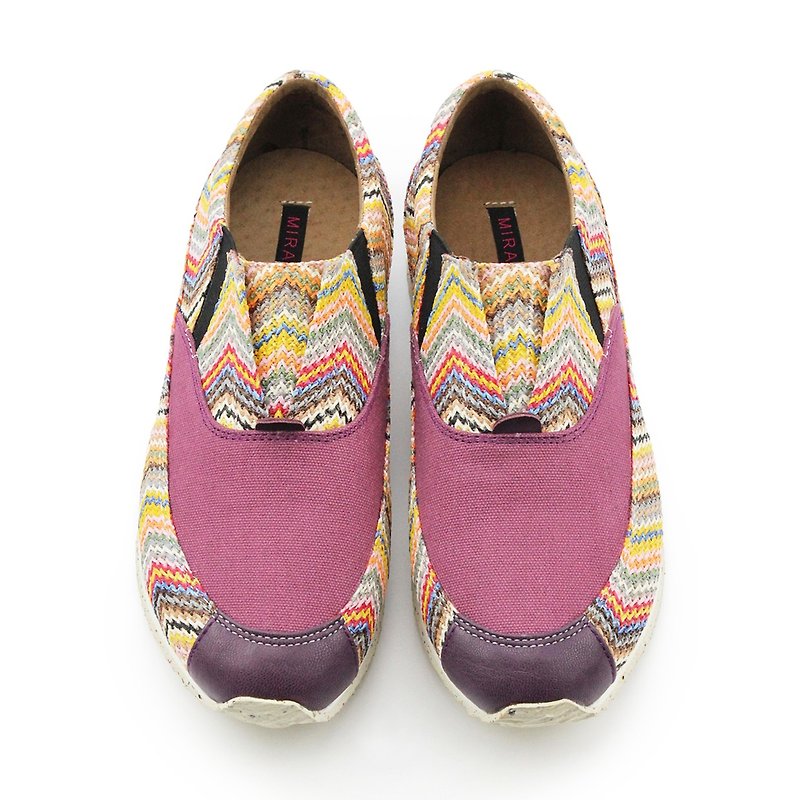 La Vie W1051 Purple - รองเท้าลำลองผู้หญิง - เส้นใยสังเคราะห์ สีม่วง