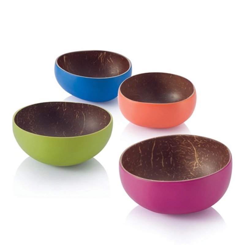 【Bambu】 Nanyang coconut shell mini round bowl - gather together four groups - เครื่องครัว - วัสดุอื่นๆ หลากหลายสี