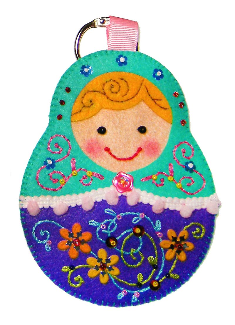 Russian Doll Card Set #021 - ที่ใส่บัตรคล้องคอ - วัสดุอื่นๆ สีเขียว