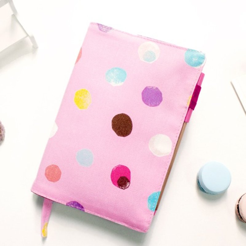 Zhuyou online shopping limited A6/50K hand-adjustable cotton book-pink - ปกหนังสือ - วัสดุอื่นๆ สึชมพู