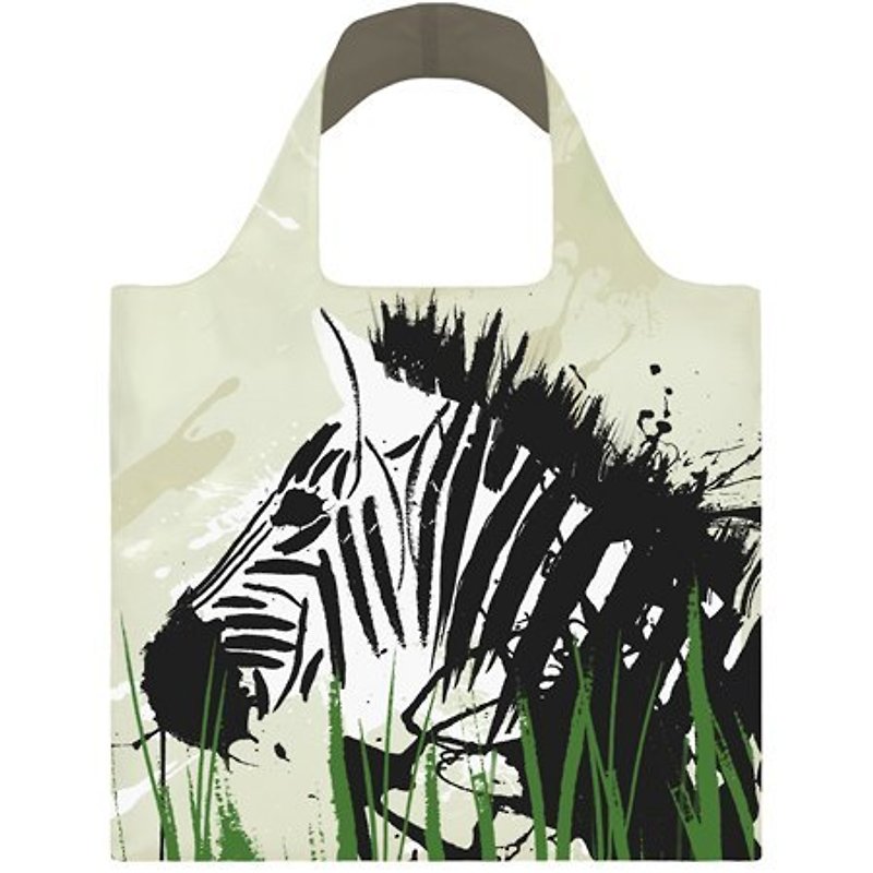 LOQI-Zebra Giraffe ANZG - Messenger Bags & Sling Bags - Other Materials Gray